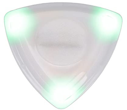 Ersatz-Plektrum Kompakte Größe Langlebig Einfach zu Bedienen Gitarren-Plektrum mit LED-Licht Hochempfindlich CR1220 Batteriebetriebenes Saiteninstrument (Grün)