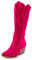 Toocool Stivali donna texani scamosciati traforati cowboy western X1126-05 [37,fuxia]