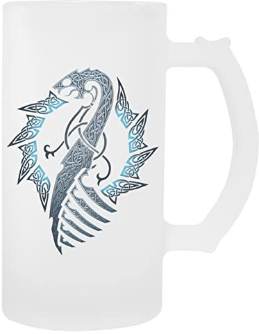 Kwantees Luna Negra. Naglfar. Taza De Cerveza De Vidrio Taza De Bebida Ecológica
