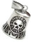 Cloche De Moto, Cloche De Motard De Moto Tête De Mort Bonne Chance Cloches De Motard Porte-Clés Cloche De Chance Cloche Suspendue pour Accessoires De Moto