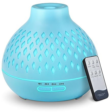 SPLITSKY 400ml Essential Oil Diffuser with Remote and 14-Colour LED Light