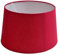 Lampenschirm rund aus Stoff H 16 x Ø 25 cm für Tisch - Stehlampen (rot)