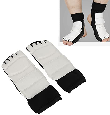 Protector de Pie de Taekwondo, Entrenamiento Boxeo Artes Marciales Boxeo Saco de Boxeo Sparring Muay Thai Kung Fu Protector de Pies, Foot Gear Support para Hombres, Mujeres y