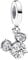 Feitery Adventskalender 2023 Charms Kompatibilität für Pandora Armband Bead Charm für Damen Weihnachtszeit (Maus Funkelnder Kopf Silhouette)