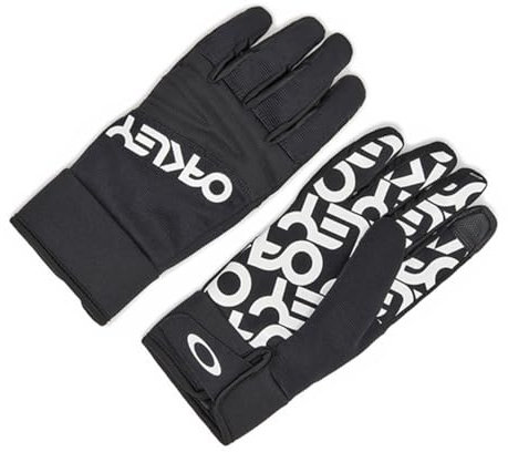 Oakley Herren Factory Pilot Core Handschuhe, Schwarz-weißes Logo, X-Small