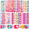 Seamart Bracciali Bambini, 24 Pezzi Braccialetti Slap Gadget Compleanno, a Scatto Regalini Fine Festa, Valentino Slap Bracelets Party Supplies Favors per Bambini, Ragazze e Ragazzi