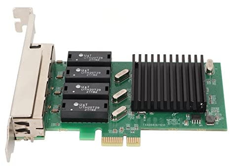 Gigabit-Ethernet-Karte, PCI Express 1.1 4 Ports 1000 Mbit/s PCIe-Netzwerkkarte für Server