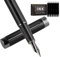 Zalantan Fountain pen, luxury pen, Nice pen gift, Office Executive Pen Smooth Writing Pens for Men Funcy Pens with Gift Case Includes a Calligraphy Nib 8 Cartridges a Ink Refill Converter (Black)