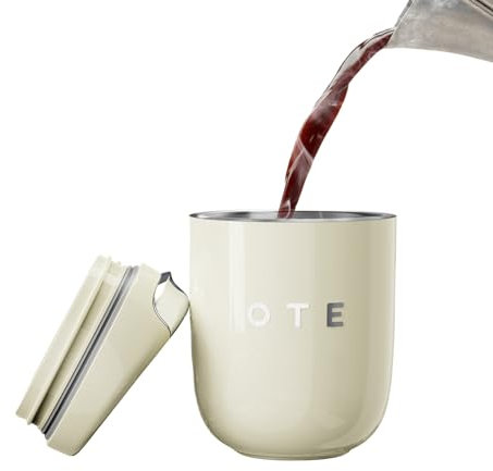 OTE Mini tasse isotherme, tasse à café portable, gobelet isotherme, garde les boissons chaudes pendant, tasse à café en acier inoxydable à emporter, tasse de voyage anti-fuite 240 ml