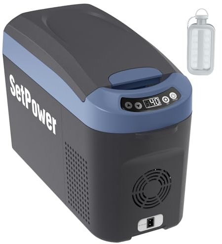 Setpower AB15 12 Volt Refrigerator,16 Quart(15L) Electric Cooler,Portable Car Refrigerator RV Fridge,12v Cooler for Camping, Travel, RV, Vehicles, MPV, SUV, Van