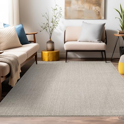 Teppium Moderner Kurzflor Teppich Läufer Flur 60 x 100 cm Braun - Dekorativer Cut-Loop Schlingenteppich, Langlebig, Robust, Schlingenflor - Ideal als Bettvorleger im Schlafzimmer und Küchenläufer