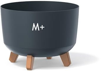 MELTOM Macetero con patas insertado para flores, maceta para hierbas (antracita, M+ 28,6 cm)