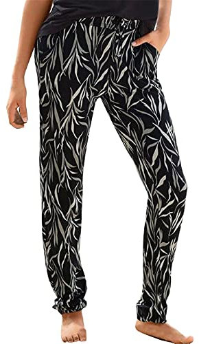 Generic Damen Pant Lange Haremshose Schlupfhose Boho Strandhose Leicht Freizeithose Loose Sommerhose Frauen Hose mit Taschen Straight Bein Hose Sommerhose Stoffhose Jogginghose Yogahose