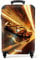 NoBoringSuitcases.com Valise Enfant, Valise Cabine, Valise Enfant Garcon, Bagages Enfant, Valise Enfant Roulette, Valise Pour Enfant, Valise Garcon, Valise Cabine 55x35x25cm (Voiture de course - Doré)