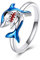 YFN Hai Ring für Frauen Sterling Silber Hai Strand Geschenke