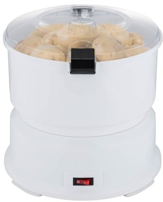 Kartoffelschälmaschine,85W Elektrischer Kartoffelschäler, Schälmaschine zum Schälen von 1,76 Pfund Kartoffeln oder Abtropfen von Gemüse verwendet werden (AOT-P09)