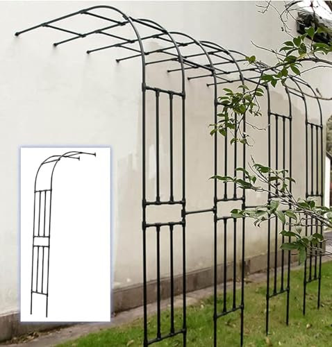 Gartenbogen Gartentor Rosenbogen, Rosenspalier Torbogen, Höhe 240 cm (1 Stück)(Size:120x240cm(47.2x94.5in))