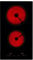 Willow WCH30T 30cm Ceramic Hob, Electric Hob Cooktop with 2 Cooking Zones, 2 Burner Hob with Built In Touch Control, Built In Timer, Child Lock, Black