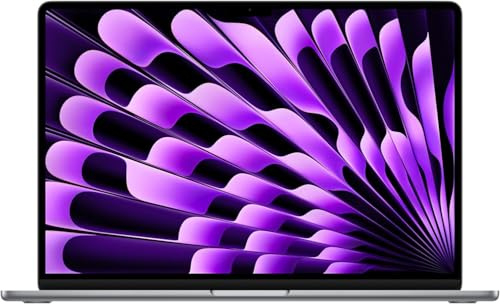 2023 Apple MacBook Air mit Apple M2 Chip (15-Zoll, 8GB RAM, 256GB SSD) (QWERTY English) Space Grau (Generalüberholt)