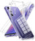 Vauki Cover per Samsung Galaxy A54 5G con 2 Pezzi Vetro Temperato,Trasparente Custodia Antiurto Ultra Sottile Silicone Morbido,Resistente Anti-Graffio Clear Cellulare Case per Samsung A54 5G 6.4
