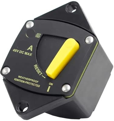 IONQXIDLD Disjoncteur de fusible de Restauration Audio de système Solaire de bâti de Surface de CC de 50A 60A 100A 150A 200A 300A 48V DC(120A)