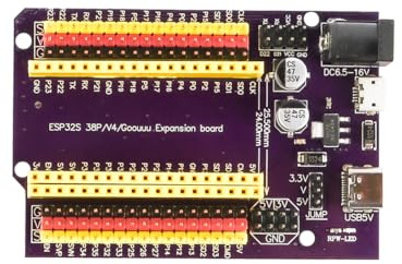 VOANZO ESP32 IO-Board ESP32 Expander für 25mm Pitch 38PIN ESP32 ESP WROOM 32 Mikrocontroller-Entwicklungsboard für IoT und Embedded-Projekte