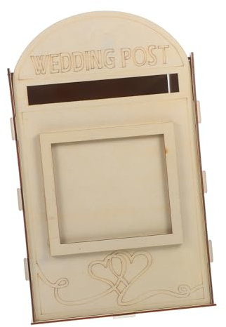 LAPYAPPE Wandmontierte Vintage-briefkasten Aus Holz Rustikale Vorschlagsbox Für Villa Wetterfeste Briefbox Für Post Zeitungen Und Karten Kreatives Design Einfache Wandinstallation Für