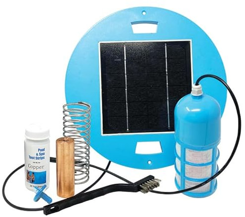 Pool Biotic Solar-Pool-Ionisator – hohe Effizienz, hält den Pool sauber und klar, 85 % weniger Chlor, Poolreiniger für bis zu 25.000 Liter, lebenslanges Ersatzprogramm