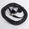 EasyByMall Auricolari bassi dinamici con fili lunghi 3 metri e design ergonomico per uso tutto il giorno (nero)