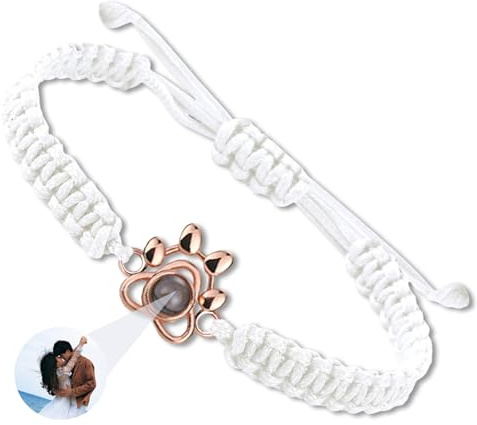 JONZIN Personalisierte Geschenke,Fotoarmband mit Eigenem Foto,Foto Armband | Armband mit Bild,Foto Geschenke für Damen Freundin Paare Männer Weihnachten Valentinstag Geburtstagsgeschenk