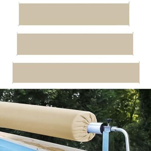 Housse résistante aux intempéries pour enrouleur de couverture solaire en tissu Oxford 190T pour protection de piscine (4,9 m)