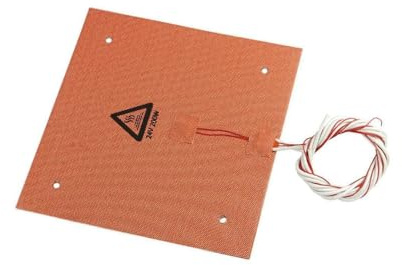 LIXSAZSE Reliable 220V 750W Silicone Rubber Heating Heater for 3D Printer Heated Bed, Orange, 24V 200W 2.35 * 2.35M