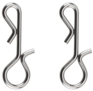 Be In Your Mind 100 Stück Edelstahl Stinger Clip Angeln Snap Connector für Salzwasser und Köder Angeln