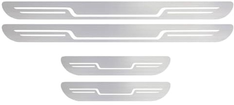 for Toyota Yaris Hybrid 2019-2024 2025 4Pcs Car Door Sill Protector Stainless Steel Threshold Scuff Plate Anti Scratch Kick Plates Styling Accessories,E/Silver