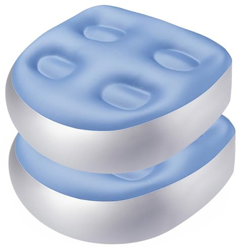 Aufblasbarer Whirlpool-Sitz, 2 Stück, 16, 5 x 15, 8 x 6, 7 Zoll, aufblasbare Sitzerhöhung mit Saugnäpfen, Spa und Rückenstütze, für Erwachsene
