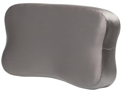 Seiden Kissenbezug 30x50 cm, 19 Momme, dunkelgrau, passen für Blackroll Recovery Pillow
