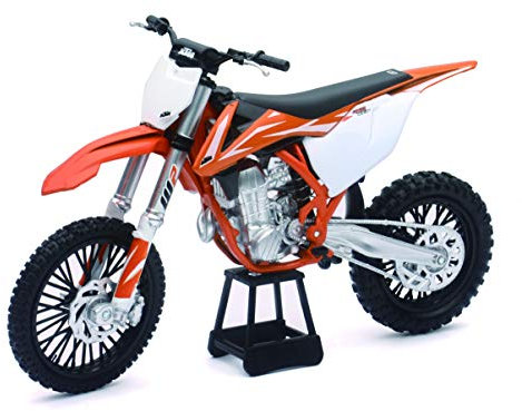 New Ray 1:10 KTM 450 SX-F 2017 Modellfahrrad, Orange/Weiß/Schwarz, 57943