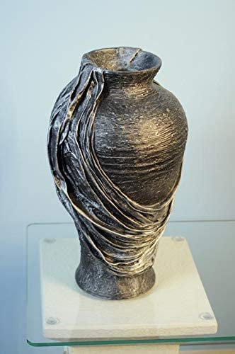 JV Moebel Design Blumen Topf Dekoration XXL Vase Vasen Handarbeit Deko Kelch Pokal 0855