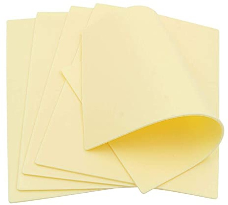Sotica Lot de 5 feuilles de maquillage double face en silicone pour tatouage et sourcils 1,2 mm 5 pièces de peau d'entraînement en silicone de 20,3 x 30,5 cm.