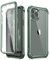Dexnor Compatible with Iphone 11 Pro Case 5.8 Inch, 360 Degree Full Body Shockproof Protective Cover (2020 Release) with Built-in Screen Protector - Dark green