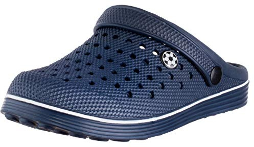 Brandsseller Herren Clog 42 Gartenclog Pantolette Hausschuh Gartenschuh Badeschuh – Navy