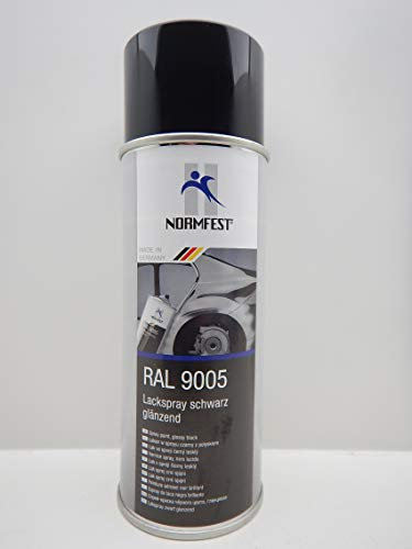 LACKSPRAY SPRAY LACK SCHWARZ GLÄNZEND RAL 9005 400ML KFZ AUTOLACK (1)