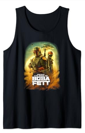 Star Wars The Book Of Boba Fett Group Shot Desert Poster Tank Top