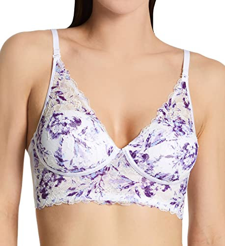 Maidenform Womens Casual Comfort Convertible Wirefree Bralette, 36C, Lilac Rose