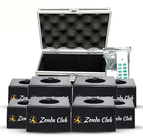 Zenda club® Trigger kit di tiro per getti di scena, sistema di tiro stage fontane, freddo, macchina di accensione per fuochi d'artificio freddi + telecomandi senza fili (confezione da 8)