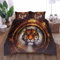 GIMFRY Biber Bettwäsche 135X200 Bettwäsche Set 3 Teilig Flauschige Bettbezug Und 2 Kissenbezüge Mit Reißverschluss 3D Tier Tiger Kreativ Druck Muster Microfaser Bettbezüge Für Kinder