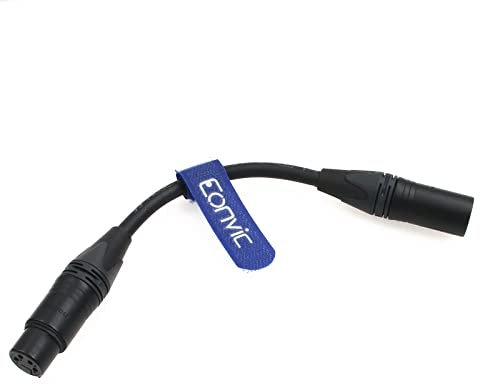 Eonvic 4-poliges XLR-Netzteilkabel für DSLR-Kamera (Original XLR-Kabel, 20 cm)