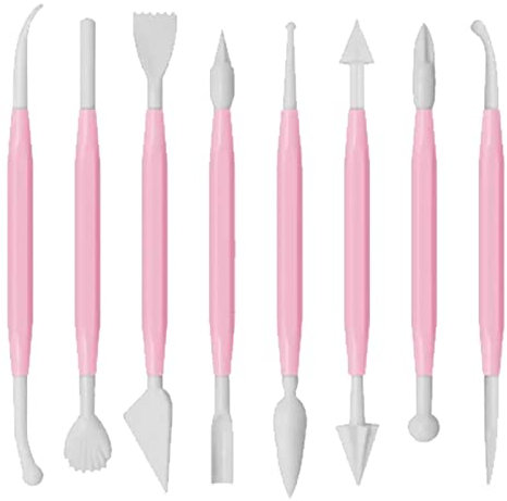 8pcs Fondant Tools Set, Modeling Chocolate, Fondant Modeling Tools Set, Gum Paste for Cake Decorating, Cake Fondant Decorating Kit