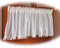 XFAK Scheibengardinen Transparent, Baumwolle Bistrogardine, Weiß Boho Küchengardine, Café/Küche/Schlafzimmer, Kleine Fenster Querbehang (Size : WxH/180x90CM)