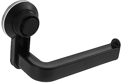 DOITOOL Roll Black Clothes Hangers Decorative Paper Holder Metal Paper Towel Holder Napkin Container Black Hanger Bathroom Supplies Mini Glass Pitcher Pvc Toiletries No Punching